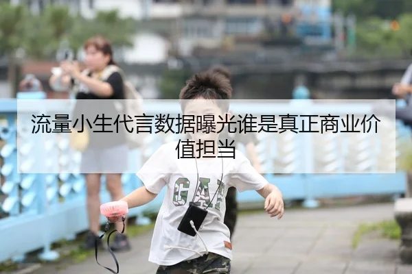 流量小生代言数据曝光谁是真正商业价值担当